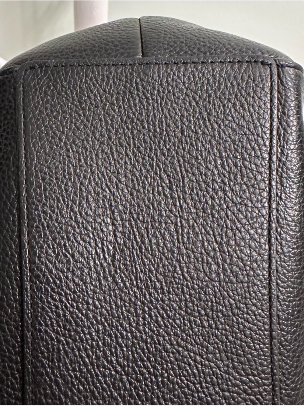 Coach Black Hallie Pebbled Leather Shoulder Tote with Silver Hardware Mint - Picture 10 of 10